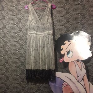 Black and white dress